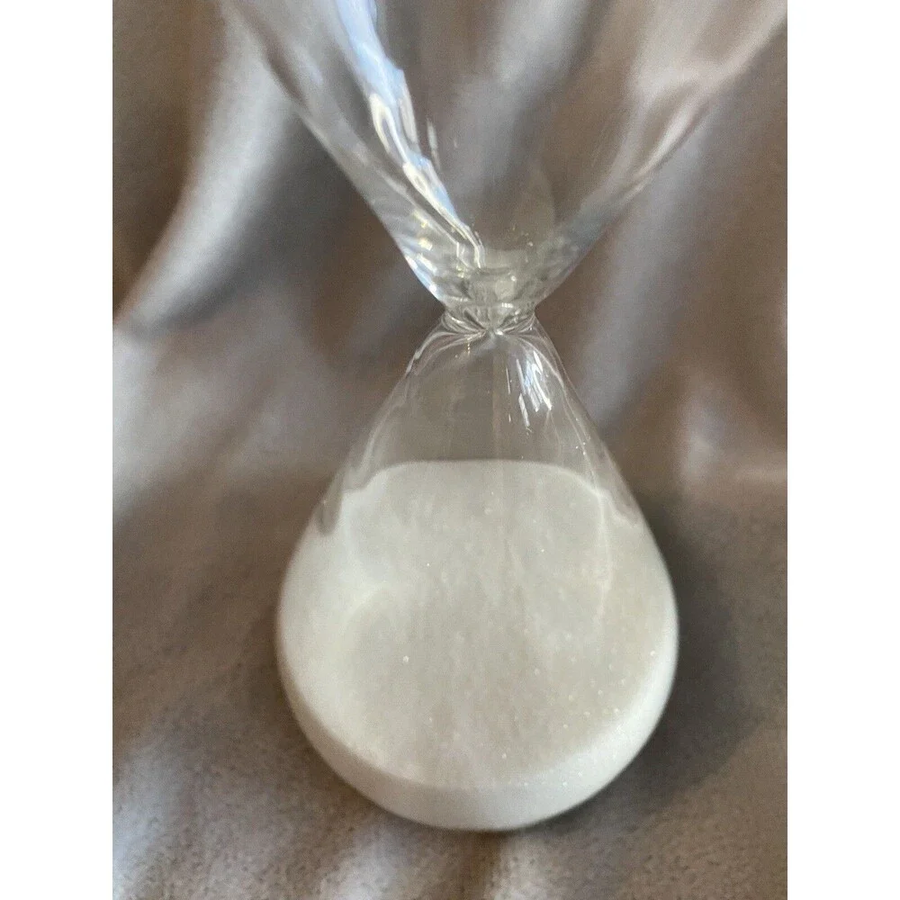 hour glass white sand timer 30 minutes excellent condition